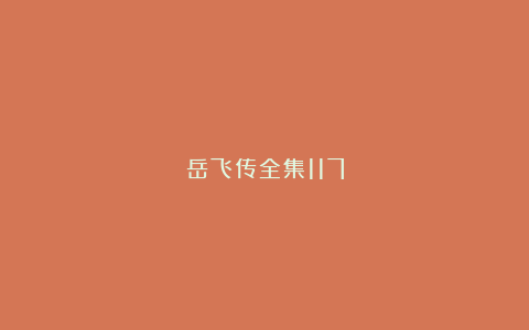 岳飞传全集117