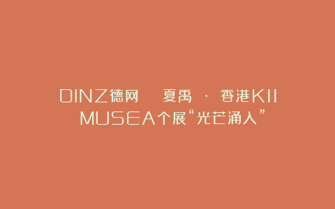DINZ德网 | 夏禹 · 香港K11 MUSEA个展“光芒涌入”
