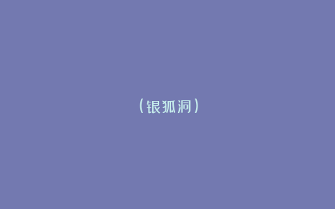 (银狐洞)