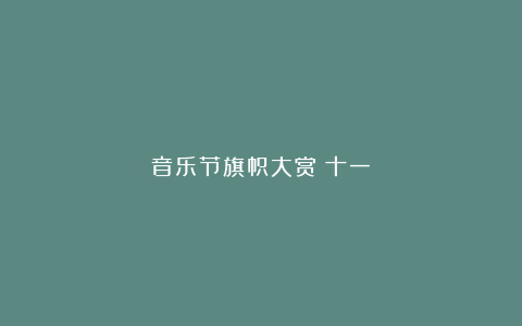 音乐节旗帜大赏（十一）