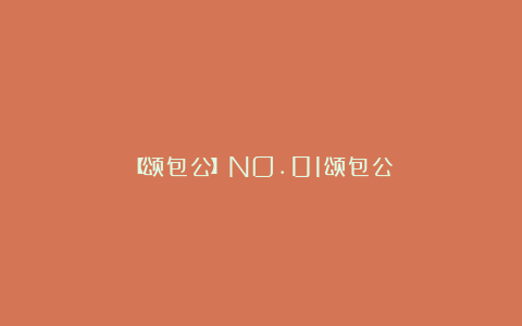 【颂包公】NO.01颂包公