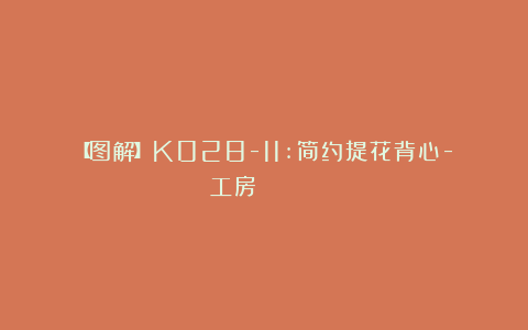 【图解】K028-11:简约提花背心-《風工房のシームレスニット 》