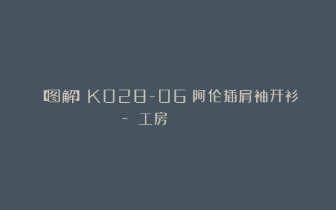 【图解】K028-06:阿伦插肩袖开衫-《風工房のシームレスニット 》