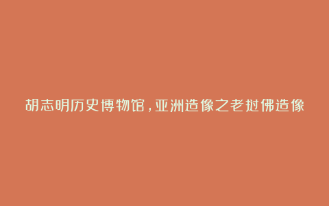 胡志明历史博物馆,亚洲造像之老挝佛造像