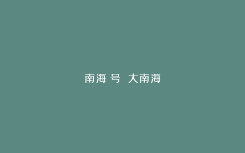 南海Ⅰ号 大南海