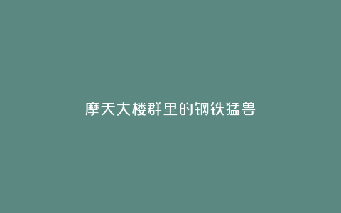 摩天大楼群里的钢铁猛兽
