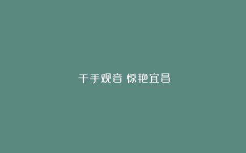 《千手观音》惊艳宜昌!