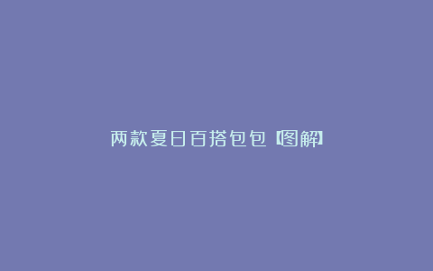 两款夏日百搭包包【图解】