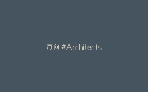 万向：#Architects