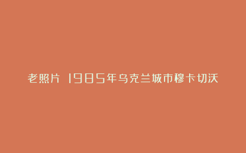 老照片 1985年乌克兰城市穆卡切沃