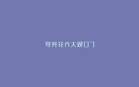 奇异花卉大观07