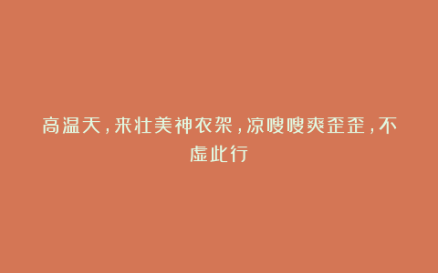 高温天，来壮美神农架，凉嗖嗖爽歪歪，不虚此行