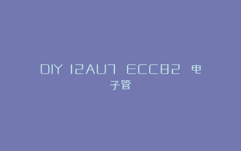 DIY 12AU7 (ECC82) 电子管