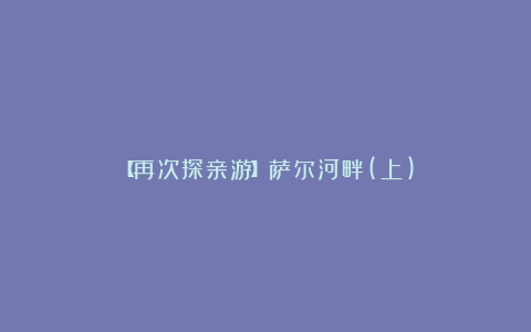 【再次探亲游】萨尔河畔(上)
