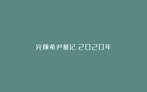 完颜希尹墓记（2020年）