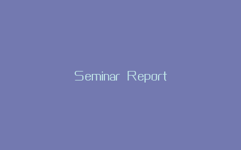 Seminar Report