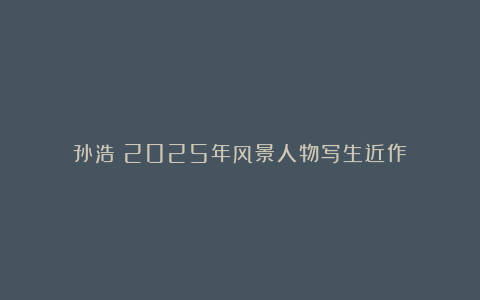 孙浩：2025年风景人物写生近作