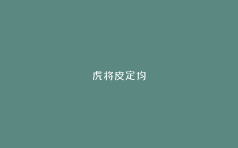 虎将皮定均