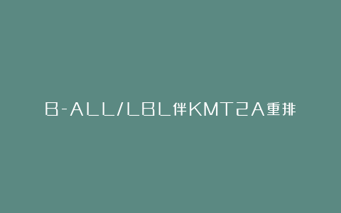 B-ALL/LBL伴KMT2A重排