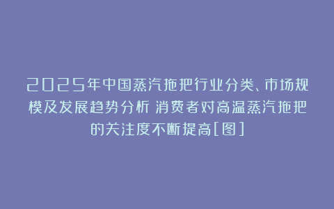 2025年中国蒸汽拖把行业分类、市场规模及发展趋势分析：消费者对高温蒸汽拖把的关注度不断提高[图]