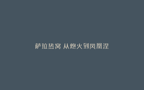 萨拉热窝：从炮火到凤凰涅槃