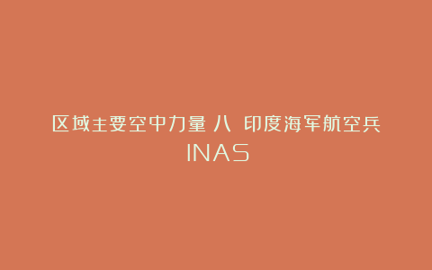区域主要空中力量（八）：印度海军航空兵（INAS）