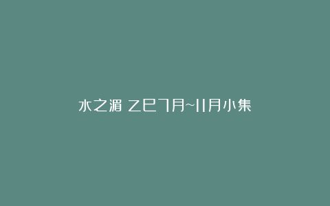 水之湄｜乙巳7月~11月小集