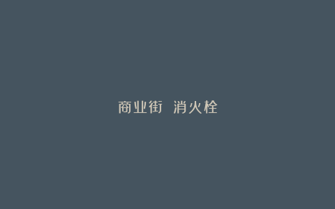 商业街 消火栓