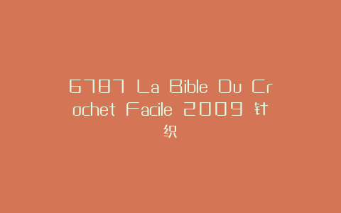 6787 La Bible Du Crochet Facile 2009 针织