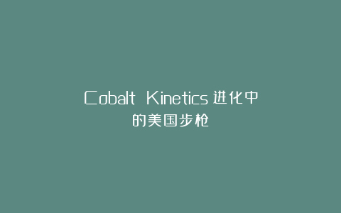 Cobalt Kinetics:进化中的美国步枪